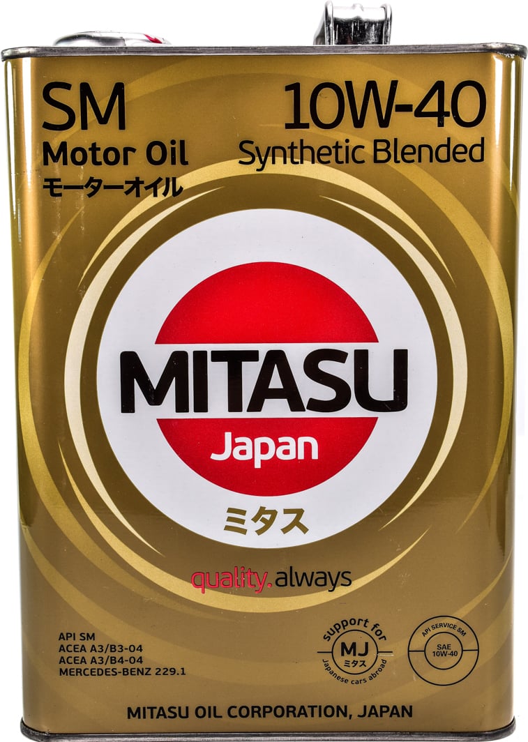 Моторна олива Mitasu Motor Oil SM 10W-40 4 л на Hyundai i40