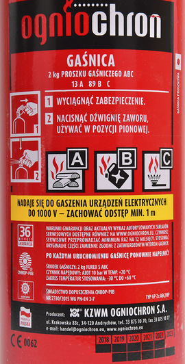 Огнетушитель Moje Auto порошковый