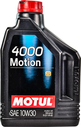 Моторное масло Motul 4000 Motion 10W-30 2 л на Mazda MX-5
