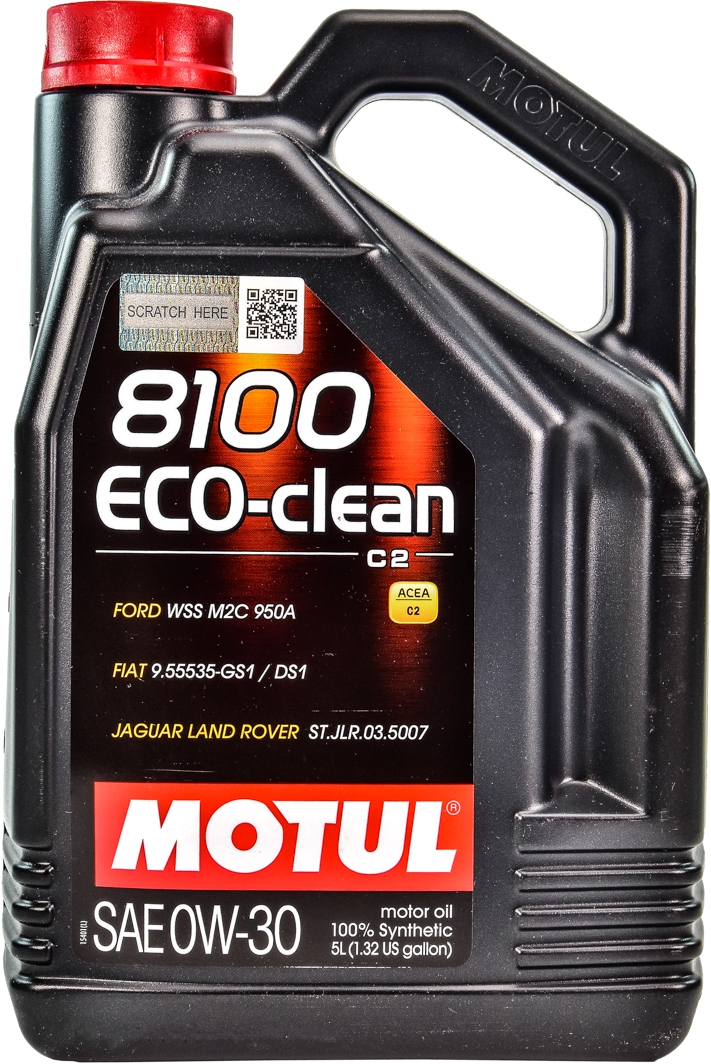 

Моторное масло Motul 8100 Eco-Clean 0W-30 синтетическое 868051