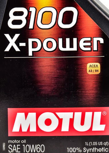 Моторное масло Motul 8100 X-Power 10W-60 1 л на Peugeot 1007