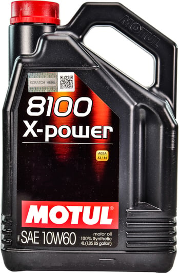 Моторное масло Motul 8100 X-Power 10W-60 4 л на Citroen C3