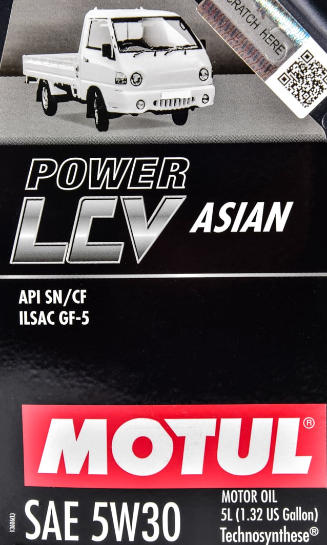 Моторна олива Motul Power LCV Asian 5W-30 5 л на Hyundai Tucson