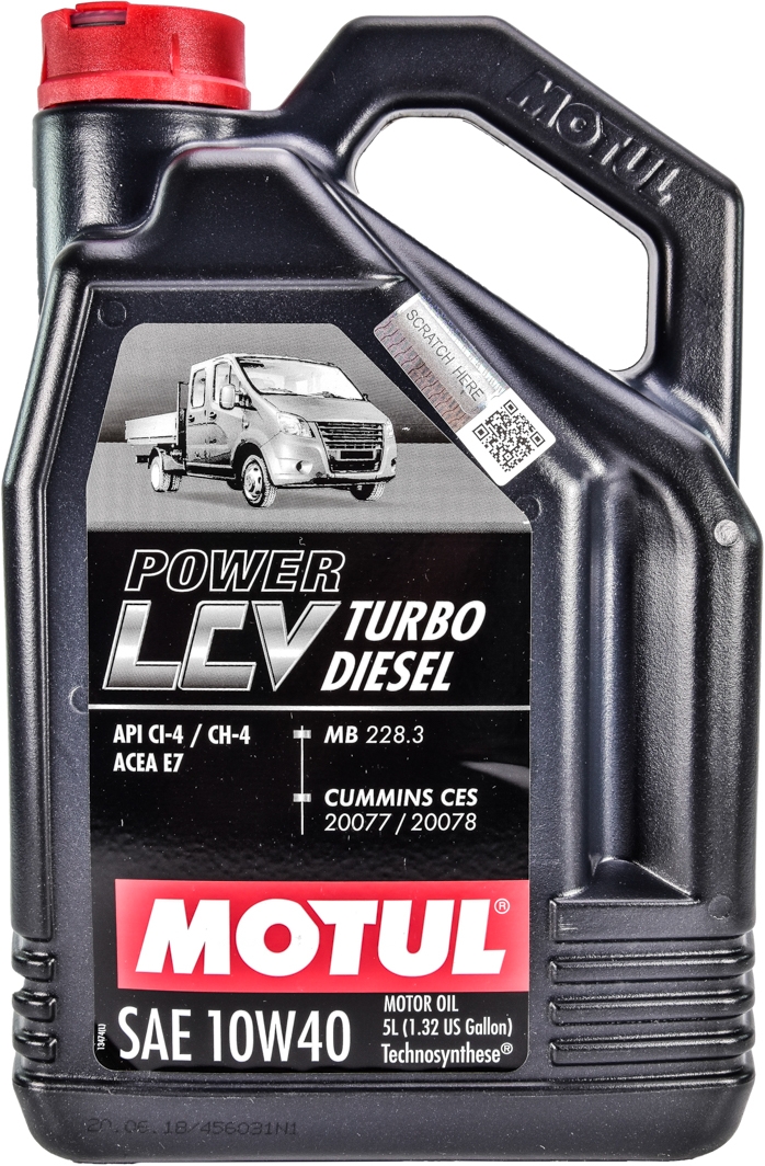 Моторное масло Motul Power LCV Turbo Diesel 10W-40 5 л на Chevrolet Matiz