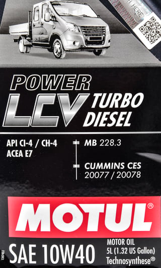 Моторна олива Motul Power LCV Turbo Diesel 10W-40 5 л на Kia Pregio