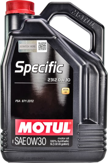 Моторное масло Motul Specific 2312 0W-30 5 л на Dodge Charger