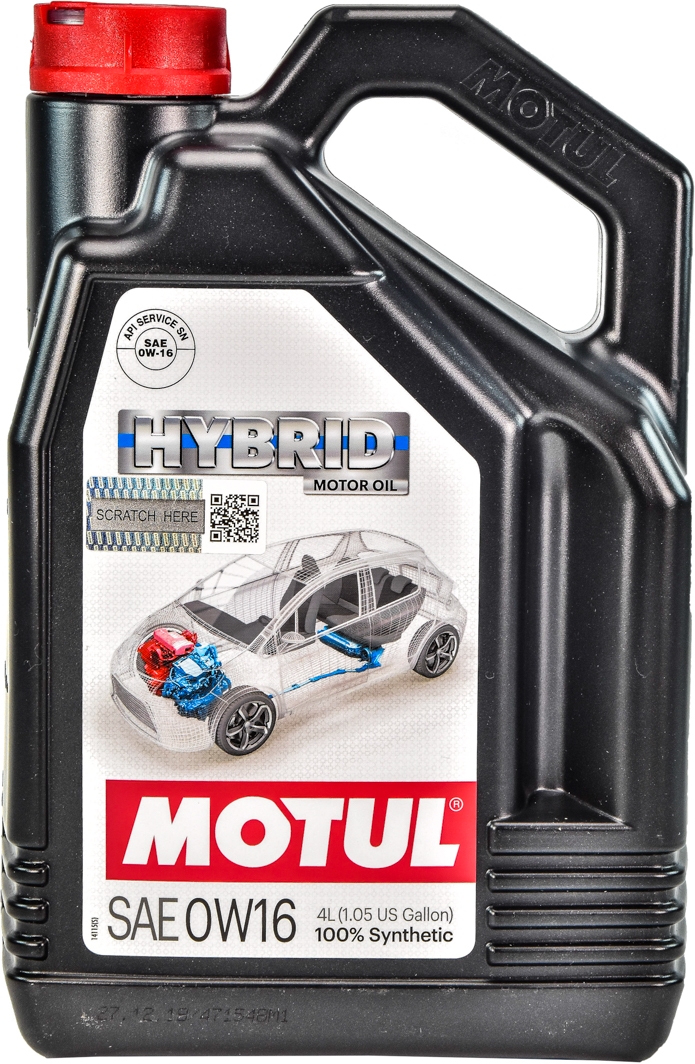 

Моторное масло Motul Hybrid 0W-16 синтетическое 333207