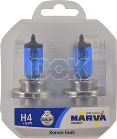 Автолампа Narva H4 P43t 90 W 100 W синя 980152100