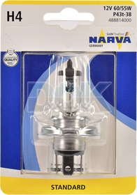 Автолампа Narva H4 P43t-38 55 W 60 W прозрачная 488814000