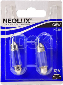 Автолампа Neolux® C5W SV8,5-8 5 W белая n23902b