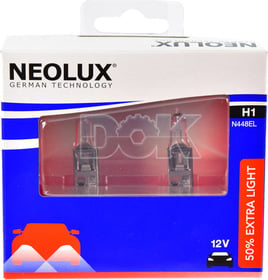 Автолампа Neolux® 50 % Extra Light H1 P14,5s 55 W белая n448elscb