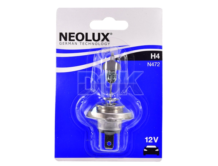 

Автолампа Neolux n47201b H4 P43t 55 W 60 W белая