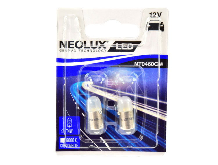 

Автолампа Neolux nt0460cw02b T4W BA9s 0,5 W белая