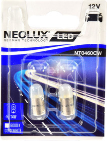 Автолампа Neolux® T4W BA9s 0,5 W белая nt0460cw02b