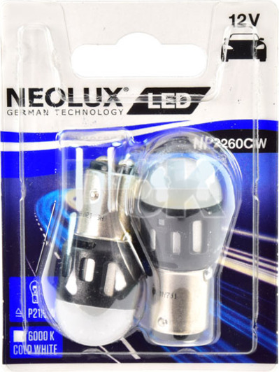 Автолампа Neolux® P21/5W BAY15d 1,2 W белая np2260cw02b