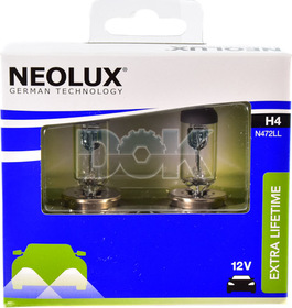 Автолампа Neolux® H4 P43t 55 W 60 W прозрачная n472llscb