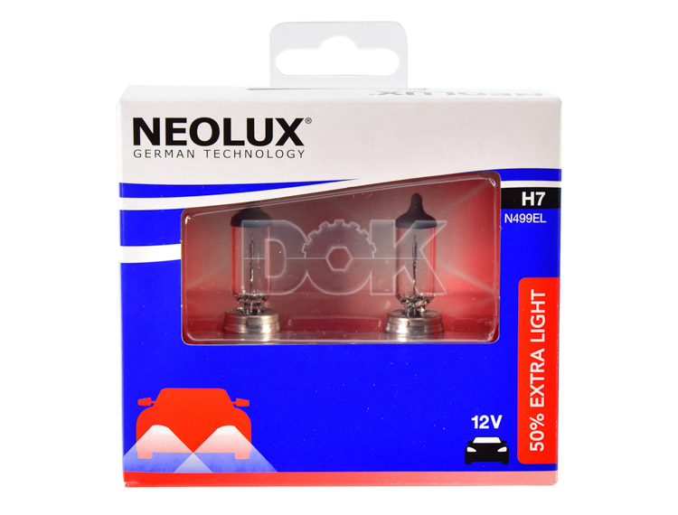 

Автолампа Neolux n499elscb 50 % Extra Light H7 PX26d 55 W прозрачная