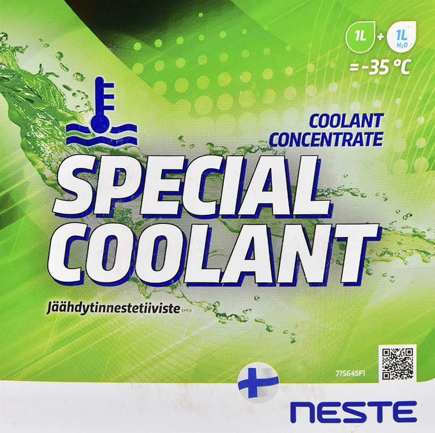 Neste Special Coolant зеленый концентрат антифриза (4 л) 4 л
