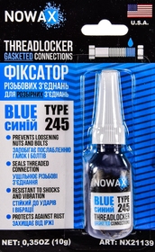 Фіксатор нарізі Nowax Threadlocker Gasketed Connections синій