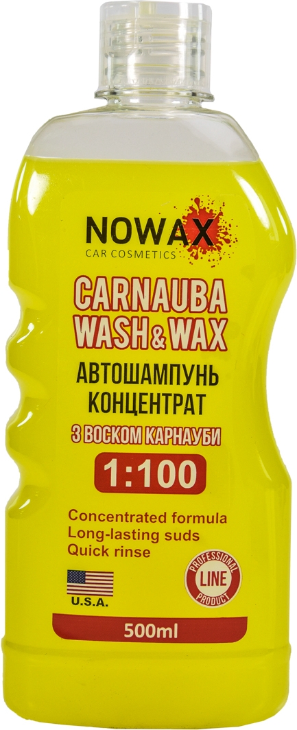 

Концентрат автошампуня Nowax Carnauba Wash&Wax воск NX01100