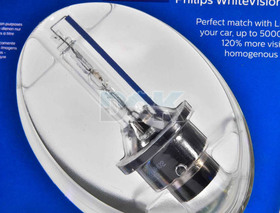 Автолампа Philips Xenon WhiteVision D2S P32d-2 35 W прозрачная 85122WHV2S1