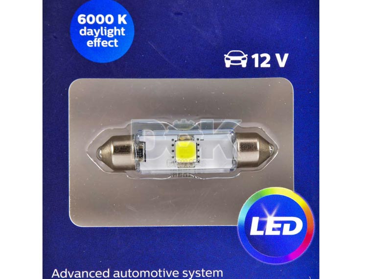 

Автолампа Philips 129466000KX1 X-tremeUltinon LED T10,5x43 SV8,5 1 W