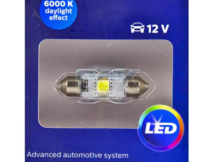 

Автолампа Philips 128596000KX1 X-tremeUltinon LED C5W SV8,5