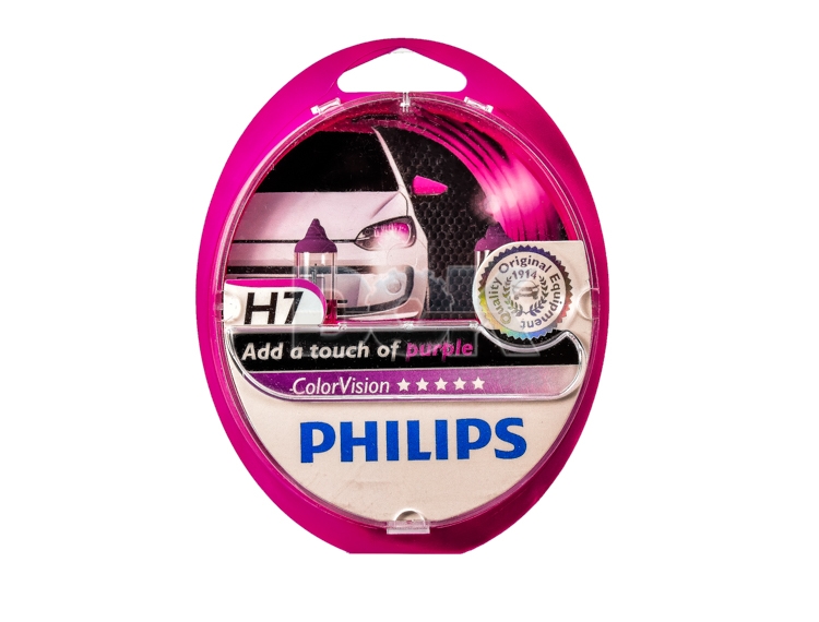 

Автолампа Philips 12972CVPPS2 ColorVision H7 PX26d 55 W красная