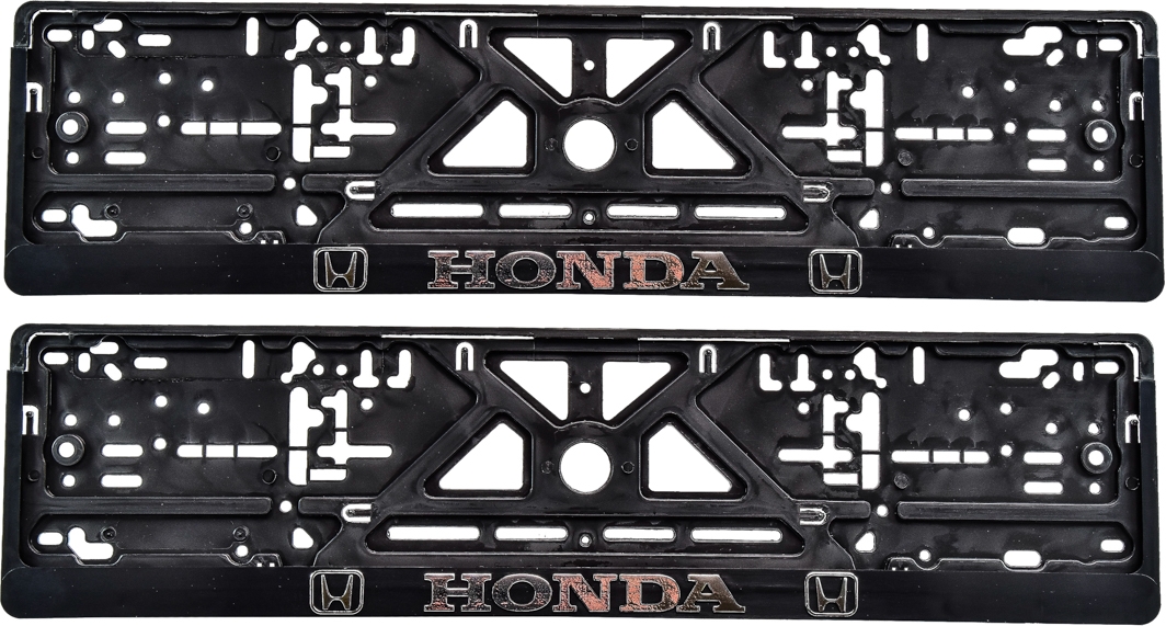 

Комплект рамок номерного знака Poputchik 24-005 цвет черный на Honda