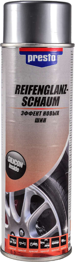 

Чернитель шин Presto Reifenglanz-Schaum 217807 500 мл