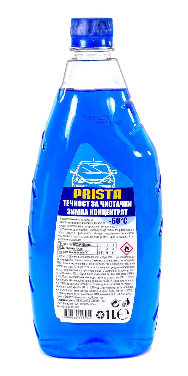 

Концентрат омывателя Prista зимний -60 °С PRISWINTERSCREEN601L