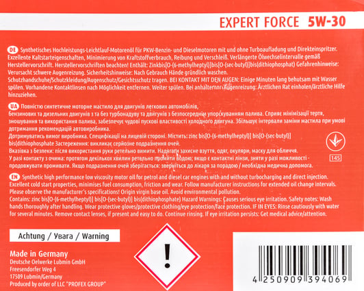 Моторное масло Profex Expert Force 5W-30 4 л на Audi Allroad