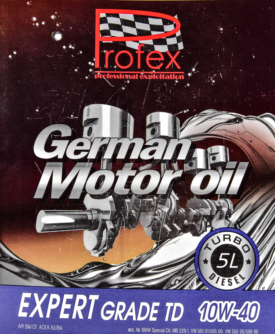 Моторное масло Profex Expert Grade TD 10W-40 5 л на BMW 1 Series