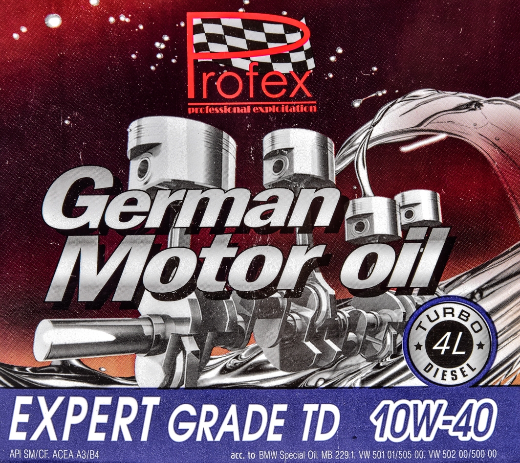 Моторное масло Profex Expert Grade TD 10W-40 4 л на Renault Scenic
