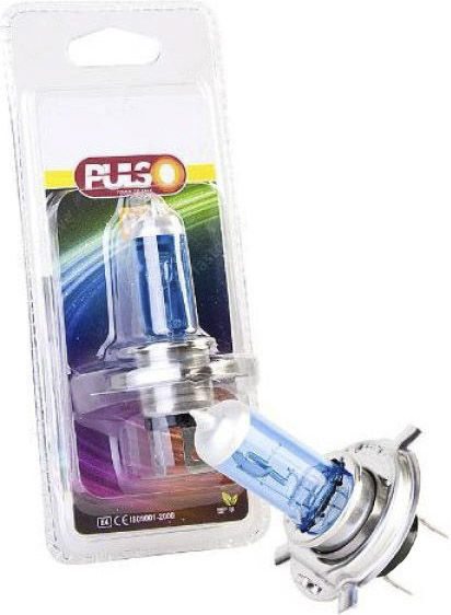 

Автолампа Pulso LP-40191 Super White H4 P43t 90 W синий