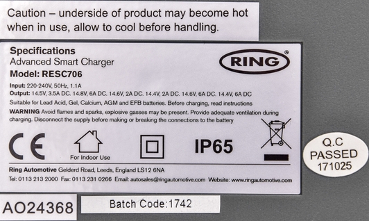 Зарядное устройство Ring RESC706