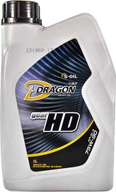 Трансмиссионное масло S-Oil DRAGON GEAR HD GL-5 75W-90 синтетическое