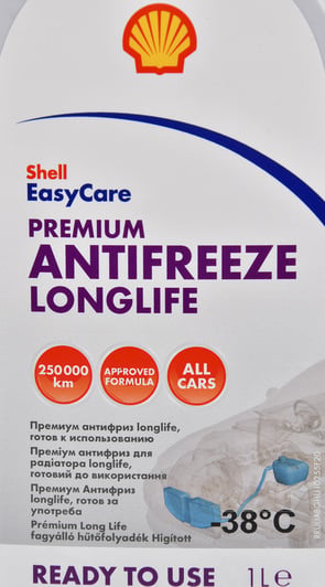 Shell Premium Long Life G12+ красный -38 °C готовый антифриз