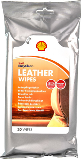 Салфетки Shell Leather Wipes az058 из нетканого материала 20 шт