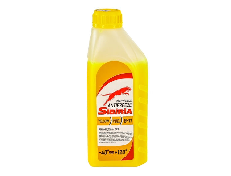

Готовый антифриз Sibiria -40 G11 желтый 359