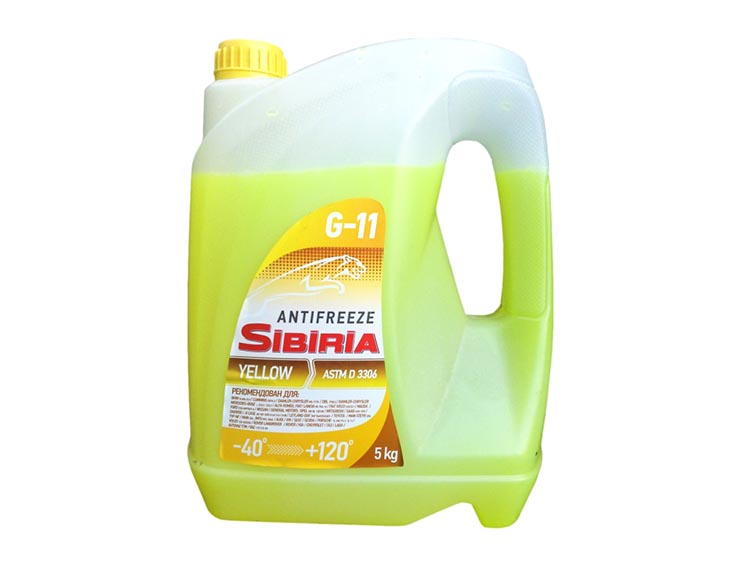 

Готовый антифриз Sibiria -40 G11 желтый 360