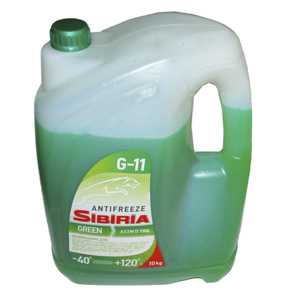 

Готовый антифриз Sibiria -40 G11 зеленый 364