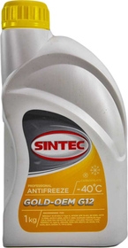 Готовый антифриз Sintec Gold G12 желтый -40 °C