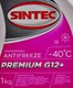 Готовый антифриз Sintec Premium G12+ розовый -40 °C 1 л