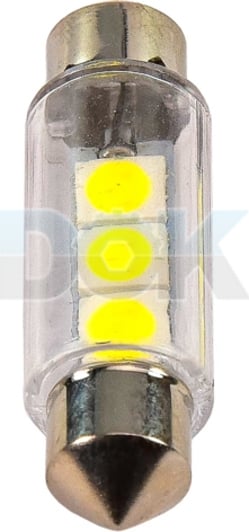 Автолампа Solar C10W SV8,5 прозора ls255p