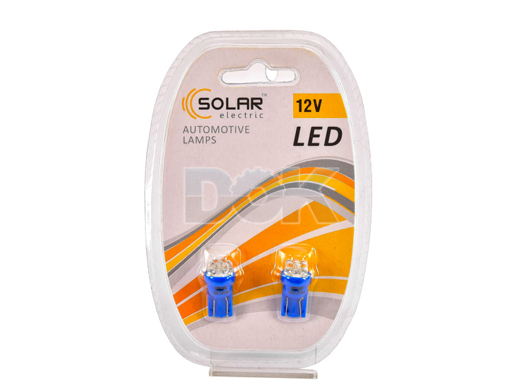 

Автолампы Solar lf134 T10 W2,1x9,5d