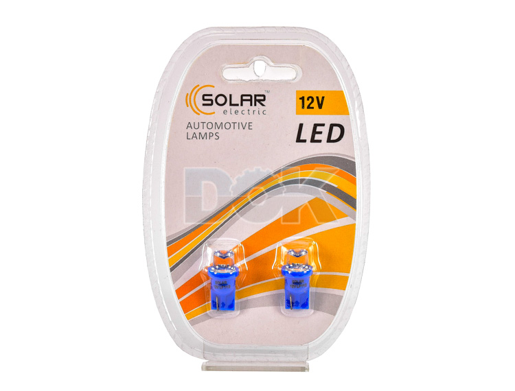 

Автолампы Solar lf112 T10 W2,1x9,5d