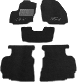 Комплект ковриков Sotra Classic серый с логотипом Ford ST06758-GD-GREY