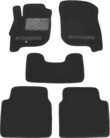 Комплект ковриков Sotra Classic серый с логотипом Mitsubishi ST01330-GD-GREY