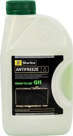Готовый антифриз Starline G11 зеленый -40 °C